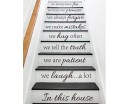 Vinyl Stair Decals - In This House We Do Quote Decals for Staircase Riser Decor - Staircase Sticker 